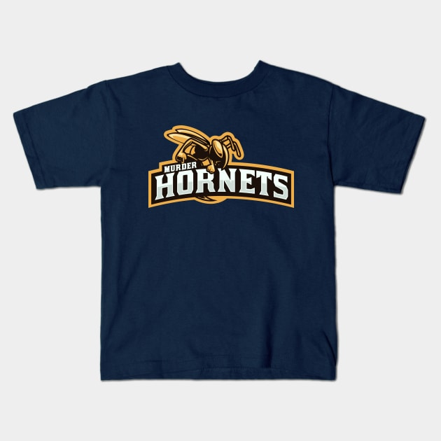 "Murder Hornets" Mock Sports Team Kids T-Shirt by EbukaAmadiObi19